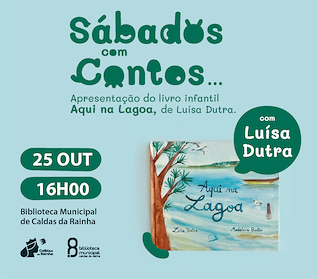 Imagem Evento Sábados com contos... Apresentação de livro infantil "Aqui na Lagoa"